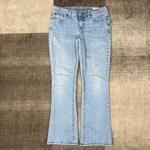 Y2K Gap Women Size 6 Bootcut Jeans Light Indigo Blue Stretch Denim Boho 30X28